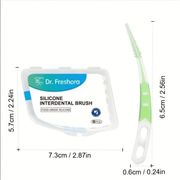 6.5 cm Interdental Brush Handle Dr. FreshOra interdental brush 6.5 cm handle size